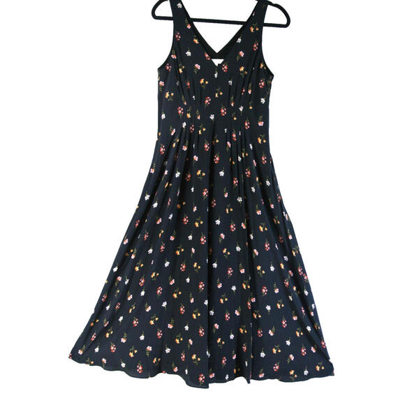 Rebecca Taylor Dresses & Skirts - NEW, Rebecca Taylor Mini Meadow Floral Midi Dress in Black - Size 4 #MD601